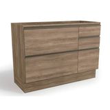 Gabinete De Cozinha Modulado Maxxi G746 1 Porta E 4 Gavetas P Pia Nogal Kappesberg