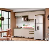 Cozinha Modulada Completa Connect 8 Pecas 4 Armarios 2 Balcoes 2 Complementos C8p11 Duna Cristal Henn