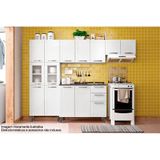 Cozinha Modulada Bertolini Multipla 4 Pecas 2 Armarios 1 Balcao 1 Paneleiro C4p86 Branco