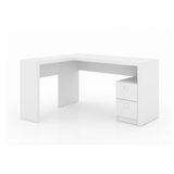 Mesa De Escritorio Me4129 C 2 Gavetas Branco Tecno Mobili