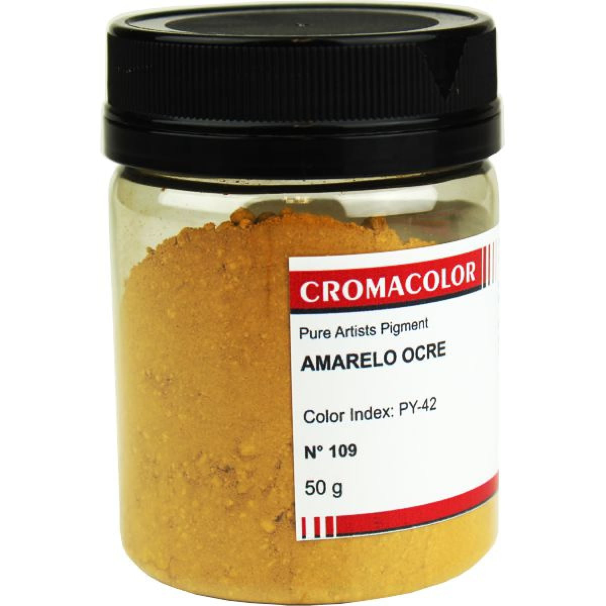 Pigmento Artistico Puro Cromacolor 109 Amarelo Ocre 50g - Carrefour