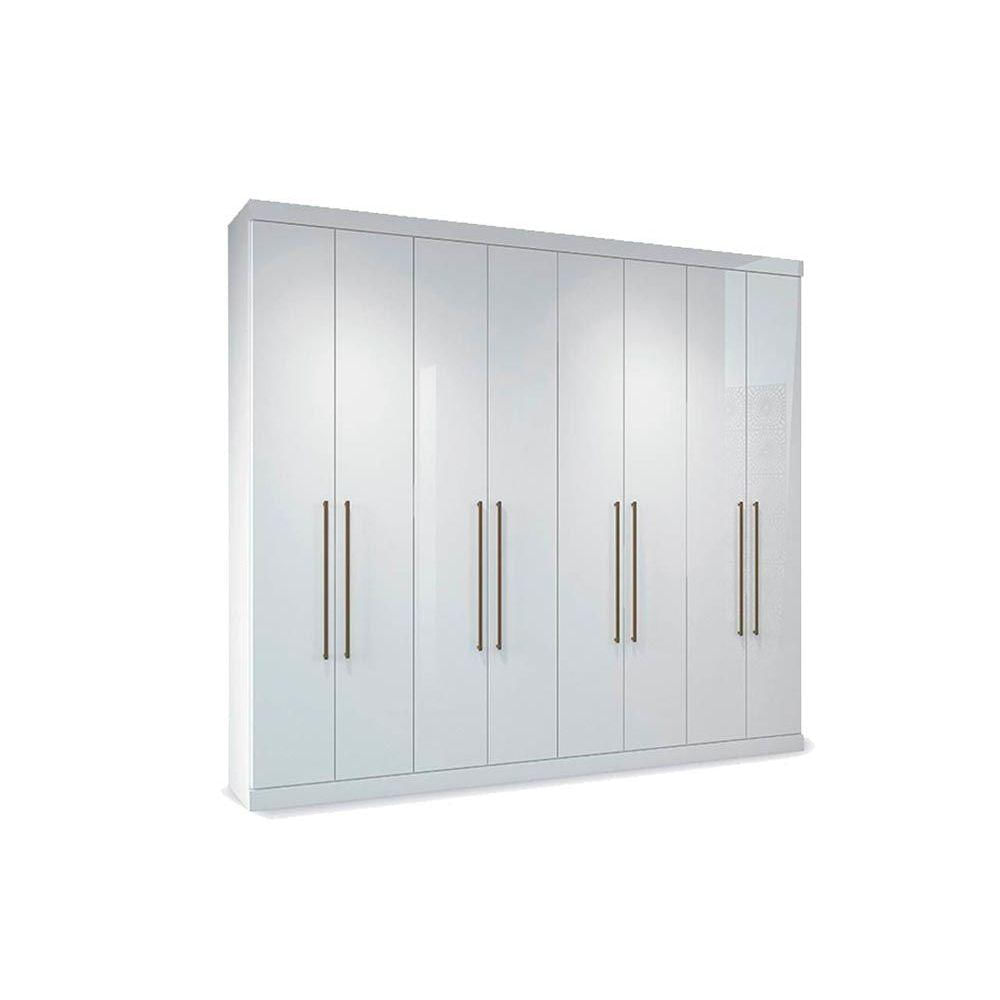 Guarda Roupa 8 Portas E 4 Gavetas Master Vip 8 4 Branco Santos Andira