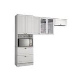 Cozinha Modulada Henn Americana 3 Pecas 2 Armarios 1 Paneleiro Cpt05 Branco