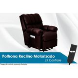 Poltrona Do Papai Reclinavel Detroit Golden Zero Wall Motorizada C Lift Courano Marrom Probel