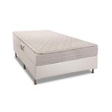 Cama Box Casal Colchao Ortopedico Herval Ag65 Firme Fort Base Crc Courano White 138x188