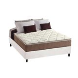 Cama Box Casal Colchao Ortopedico Anjos D28 Ag65 Star Base Crc Courano White 138x188