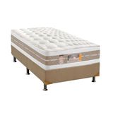 Cama Box Solteiro Colchao Molas Pocket Ensacadas Castor Silver Star Air Base Crc Suede Clean 88x188