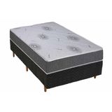 Cama Box Solteiro Colchao Espuma Polar D33 Perola Premium Base Crc Rustico Black 88x188