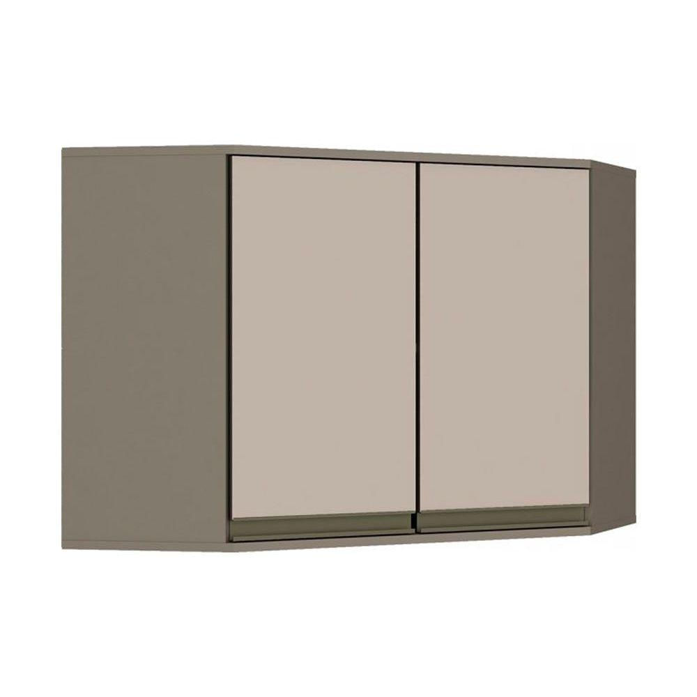 Armario De Cozinha Modulado Canto Obliquo Connect 2 Portas Duna Cristal Henn