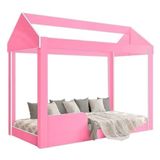 Cama Infantil Montessoriana Casinha Com Proteção Lateral Crystal