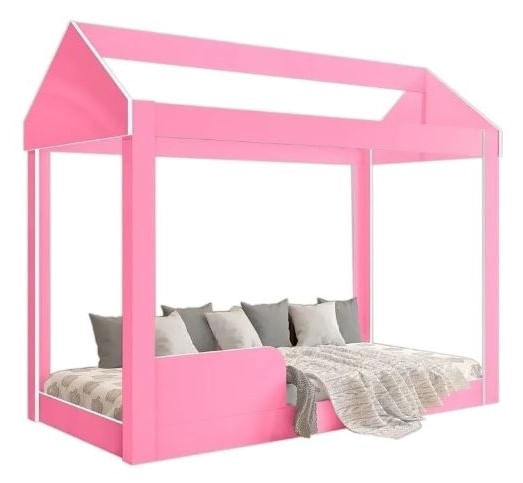 Cama Infantil Montessoriana Casinha Com Proteção Lateral Crystal