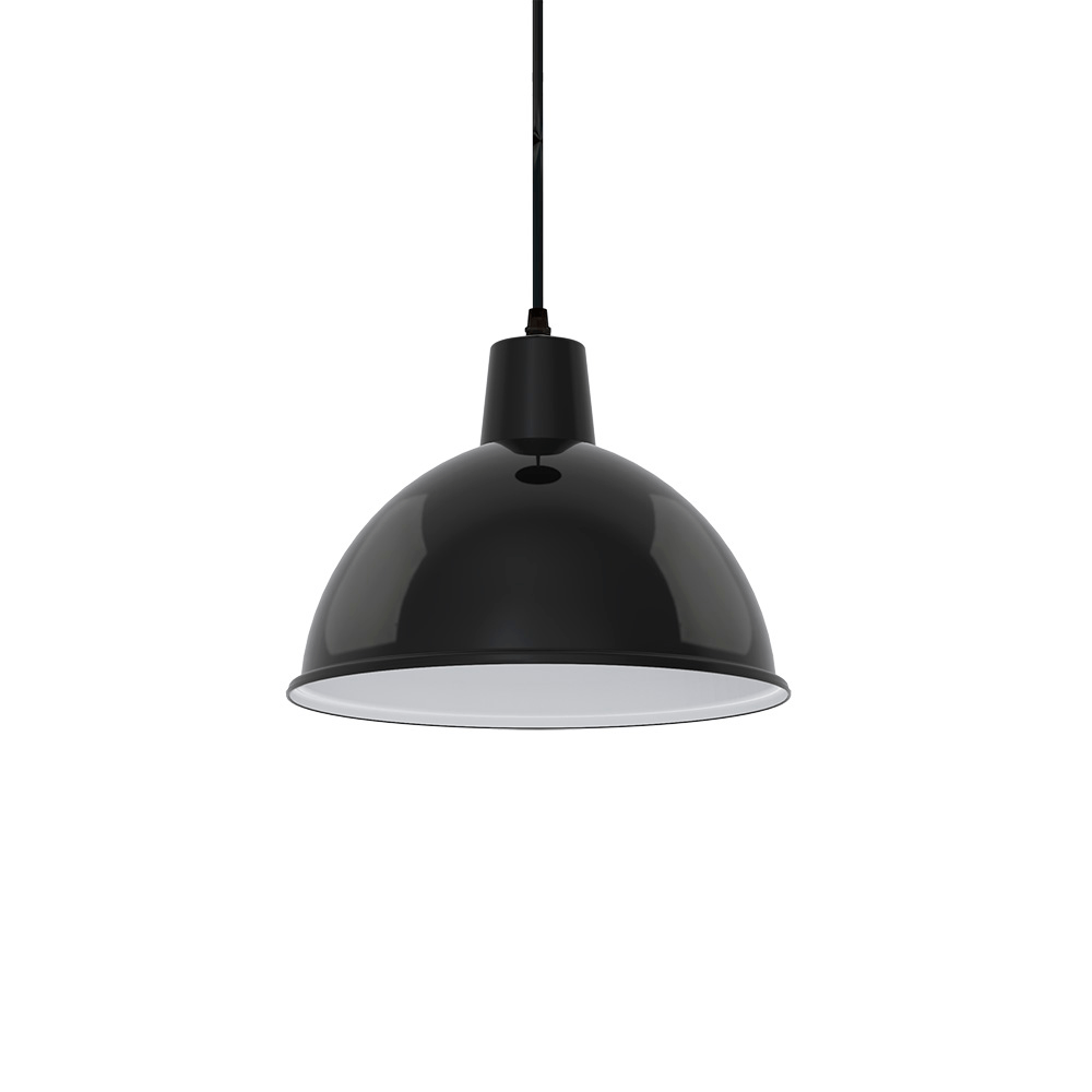 Lustre Pendente Taschibra Td 821 E27 Bivolt Preto