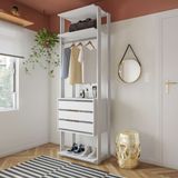 Guarda-roupa Modulado Nebraska 3 Gv Branco