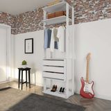Guarda-roupa Modulado Alberta 3 Gv Branco