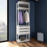Guarda-roupa Modulado Cedar 3 Gv Branco