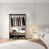 Guarda-roupa Closet Modulado Major Preto