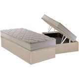 Cama Box Bau Solteiro Colchao Ortopedico Herval D28 Ag65 Joy Base Crc Suede Clean 88x188