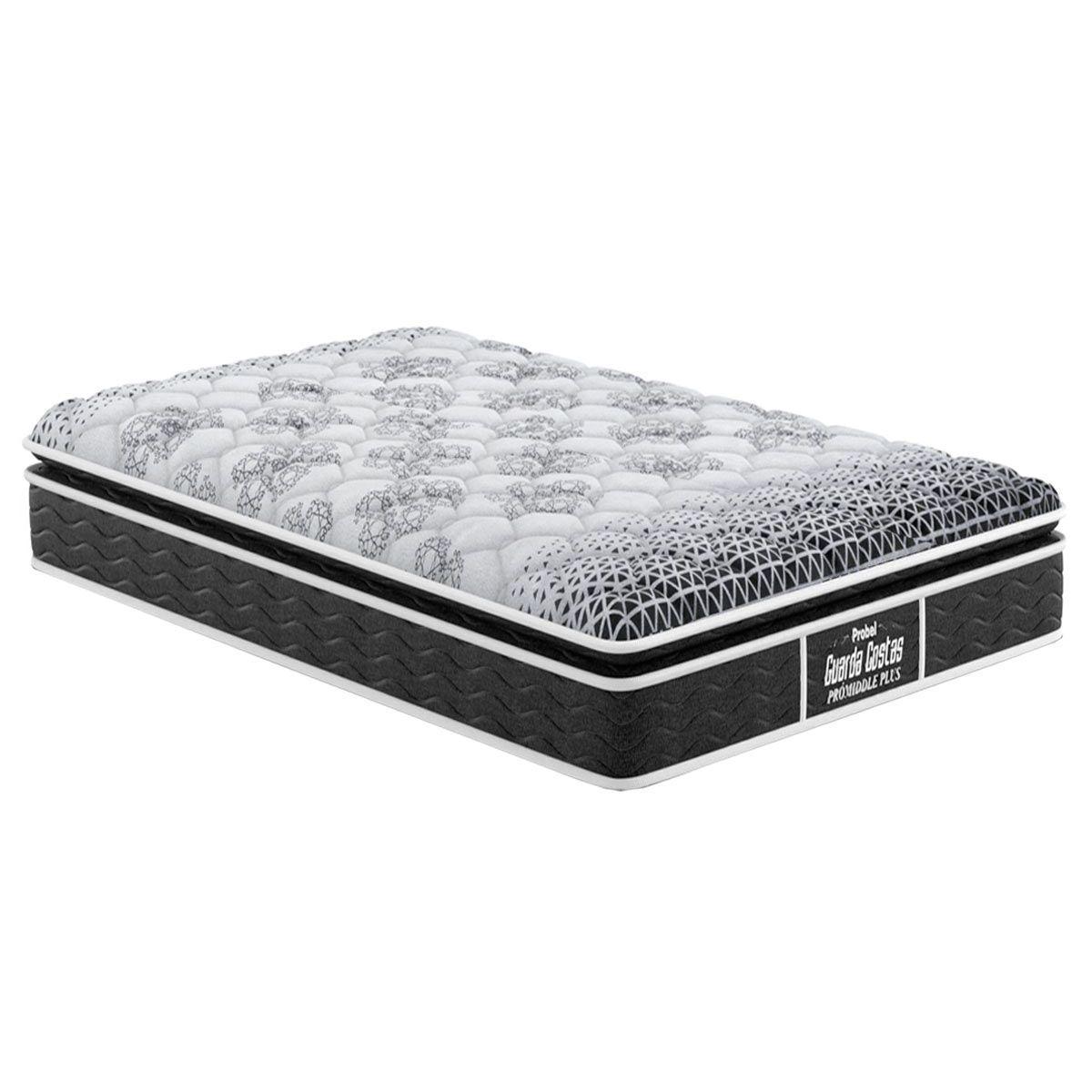 Colchao Solteiro Ortopedico D28 Ep Anatomico Guarda Costas Firmepedic Promiddle Plus Pillow Top Black 88x188x28 Probel