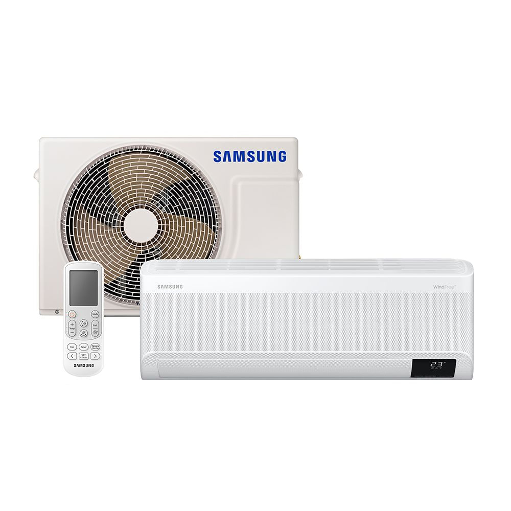 Ar Condicionado Split Inverter Samsung Windfree Powervolt Frio 9000 Btus Bivolt Ar09bvfavwkxaz