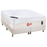 Cama Box King Colchao Molas Pocket Ensacadas Castor Gold Star Vitagel Max Base Crc Courano Branco 193x203