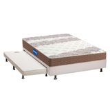 Cama Box C Auxiliar Casal Colchao Espuma Probel D33 Guarda Costa Brown Base Crc Courano White 138x188