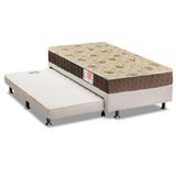 Cama Box C Auxiliar Solteiro Colchao Espuma Orthoflex D33 Comfortpedic Line Base Crc Courano White 88x188
