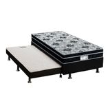 Cama Box C Auxiliar Solteiro Colchao Probel Prolastic Prodormir Born Black 26 Base Crc Courano Black 88x188