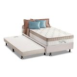 Cama Box C Auxiliar Solteiro Colchao Anjos Superlastic King Best Clean 28 Base Crc Courano Branco 88x188