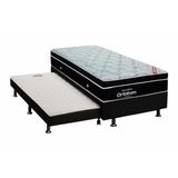 Cama Box C Auxiliar Solteiro Colchao Ortobom Superpocket Elegant Base Crc Courano Black 88x188