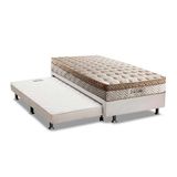 Cama Box C Auxiliar Solteiro Colchao Paropas Masterpocket Eco Linho Base Crc Courano Branco 88x188