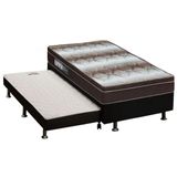 Cama Box C Auxiliar Solteiro Colchao Ortopedico Ortobom Light Base Crc Courano Black 88x188