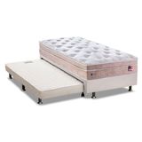 Cama Box C Auxiliar Solteiro Colchao Sealy Masterpocket Miami Base Crc Courano Branco 88x188