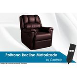 Poltrona Reclinavel P Sala Vermont Classic Zero Wall Motorizada Giro E Balanco Courano Marrom Probel