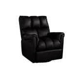 Poltrona Do Papai Reclinavel Aspen Romana Zero Wall Giro E Balanco Courano Preto Probel