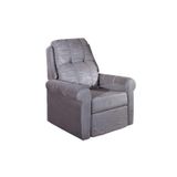 Poltrona Do Papai Reclinavel Mh1216 Slim Two Way Suede Cinza Herval