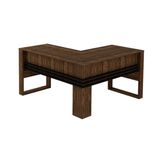 Mesa De Escritorio Me4145 Nogal Preto Tecno Mobili