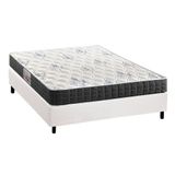 Cama Box Casal Colchao Ortopedico Anjos D28 Ag65 Ortoline Base Crc Courano White 138x188