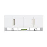 Armario Ponte Modulado Aereo Casal Modena C 4 Portas Cor Branco Demobile