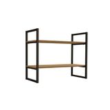 Prateleira Quarto Casal Industrial Li008 Freijo Preto Kappesberg