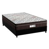 Cama Box Casal Colchao Molas Probel Masterpocket Ensacadas Prodormir Evolution Base Crc Suede Black 138x188