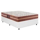 Cama Box Casal Colchao Ortopedico Herval D28 Ag654 Bermont Base Crc Linhao White 138x188