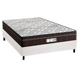 Cama Box Casal Colchao Molas Masterpocket Ensacadas Probel Prodormir Evolution Base Crc Courano Branco 138x188