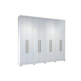 Guarda Roupa 8 Portas E 4 Gavetas C Pes Master Vip 8 4 Branco Santos Andira