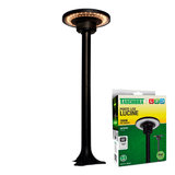 Luminária Poste De Jardim Taschibra  Lucine 6w Led Preto Bivolt 3000k Luz Quente