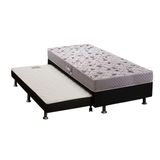 Cama Box C Auxiliar Solteiro Colchao Espuma Herval D28 Ag65 Black Base Crc Courano Black 88x188