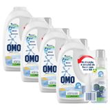 Kit 4 Sabão Líquido Omo Puro Cuidado Para Diluir 500ml Cada + Garrafa