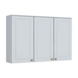 Armario Aereo Cozinha Modulado Americana 3 Portas Branco Henn