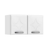 Armario Aereo Cozinha Modulado Rubi C 2 Portas Branco Telasul