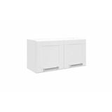 Armario Aereo Cozinha Modulado Multipla 6000 Com 2 Portas Branco Bertolini