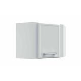 Armario Aereo Cozinha Modulado Canto Obliquo Gourmet 7013 1 Porta Branco Bertolini